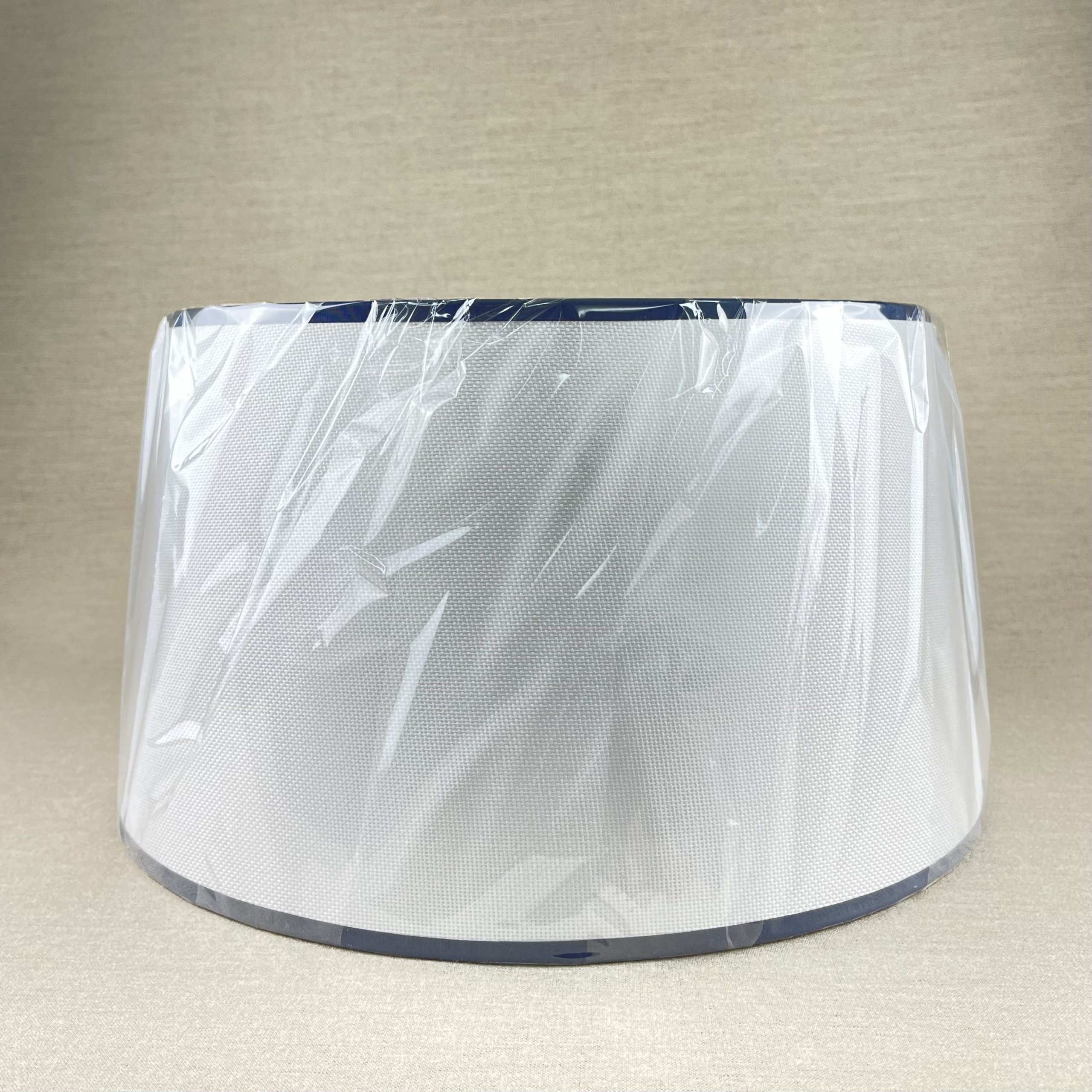 Plain White Fabric With Blue Stripe Wrapped Plain White Fabric With Blue Stripe Wrapped Scaled