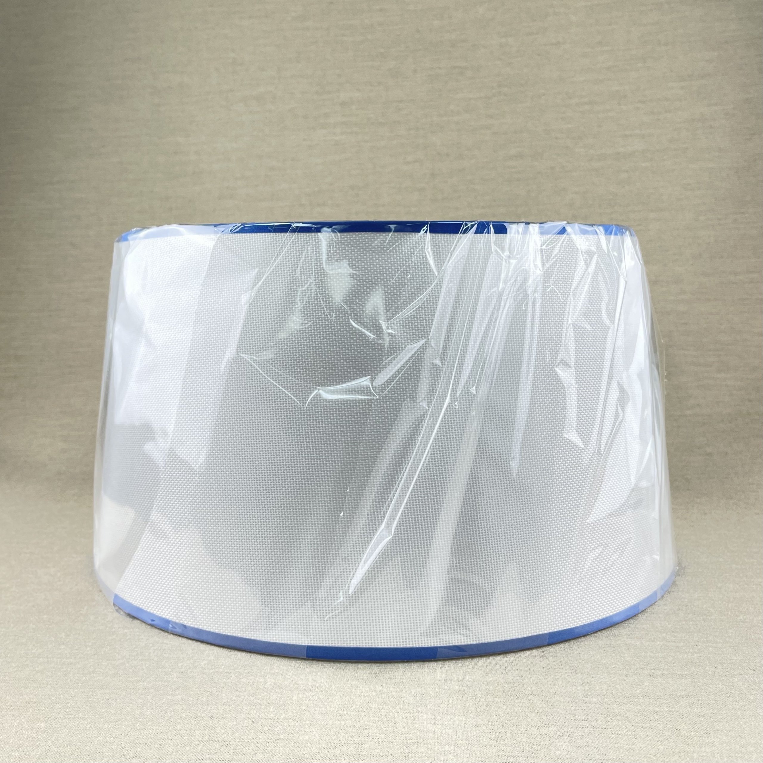 Plain White Fabric With Blue Stripe Wrapped(1) Plain White Fabric With Blue Stripe Wrapped1 Scaled