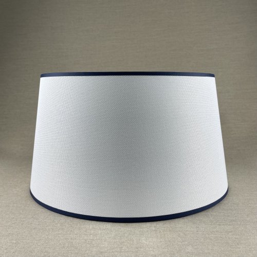Plain White Fabric With Dark Blue Stripe Scaled