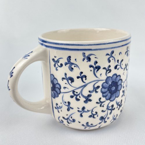 Bleu Blanc Blue Red Mug Hand Made Ceramic 2 Scaled