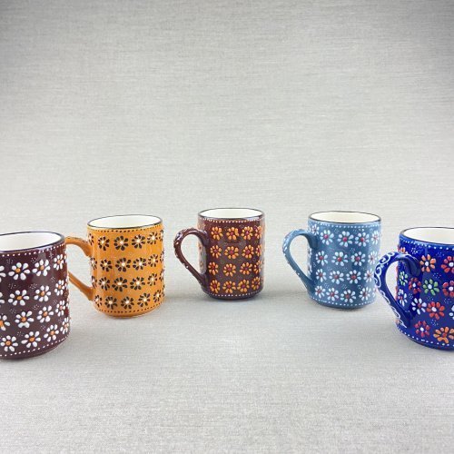 Daisy Series Mug Hand Made Ceramic 2 Scaled