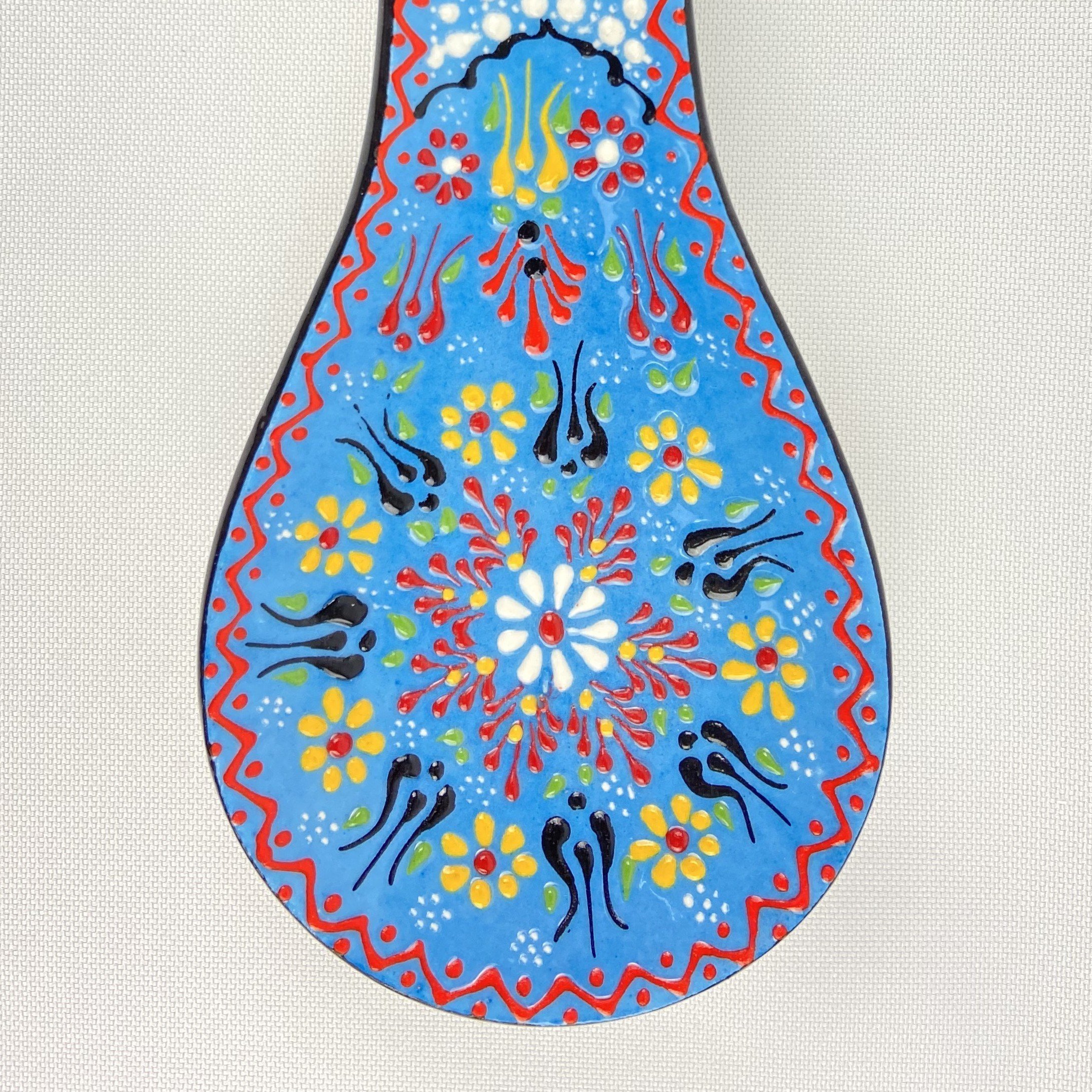 Floral-Spoon-Rest-Hand-Made-Ceramic-2 Floral Spoon Rest Hand Made Ceramic 2