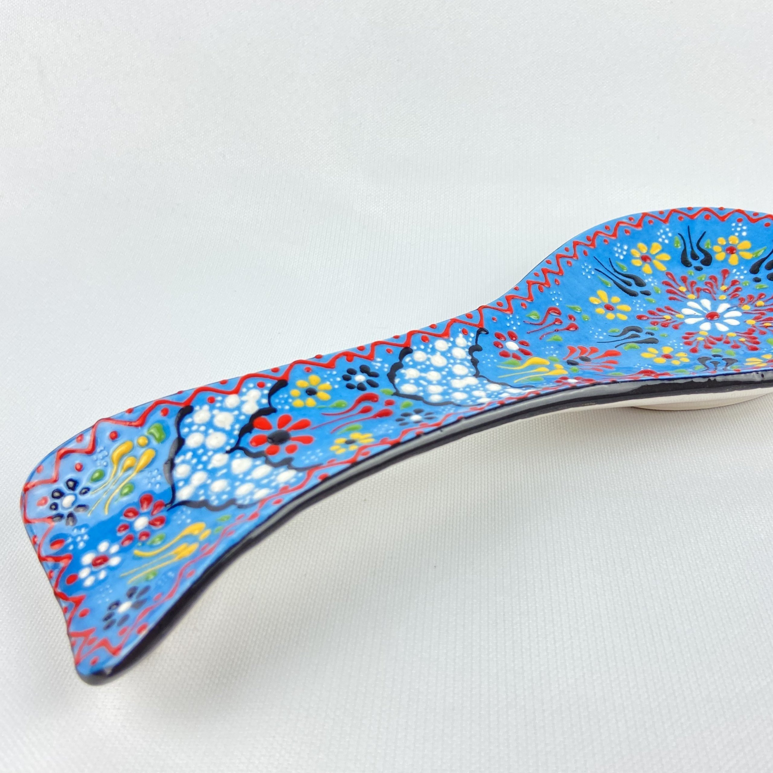 Floral-Spoon-Rest-Hand-Made-Ceramic-3 Floral Spoon Rest Hand Made Ceramic 3 Scaled