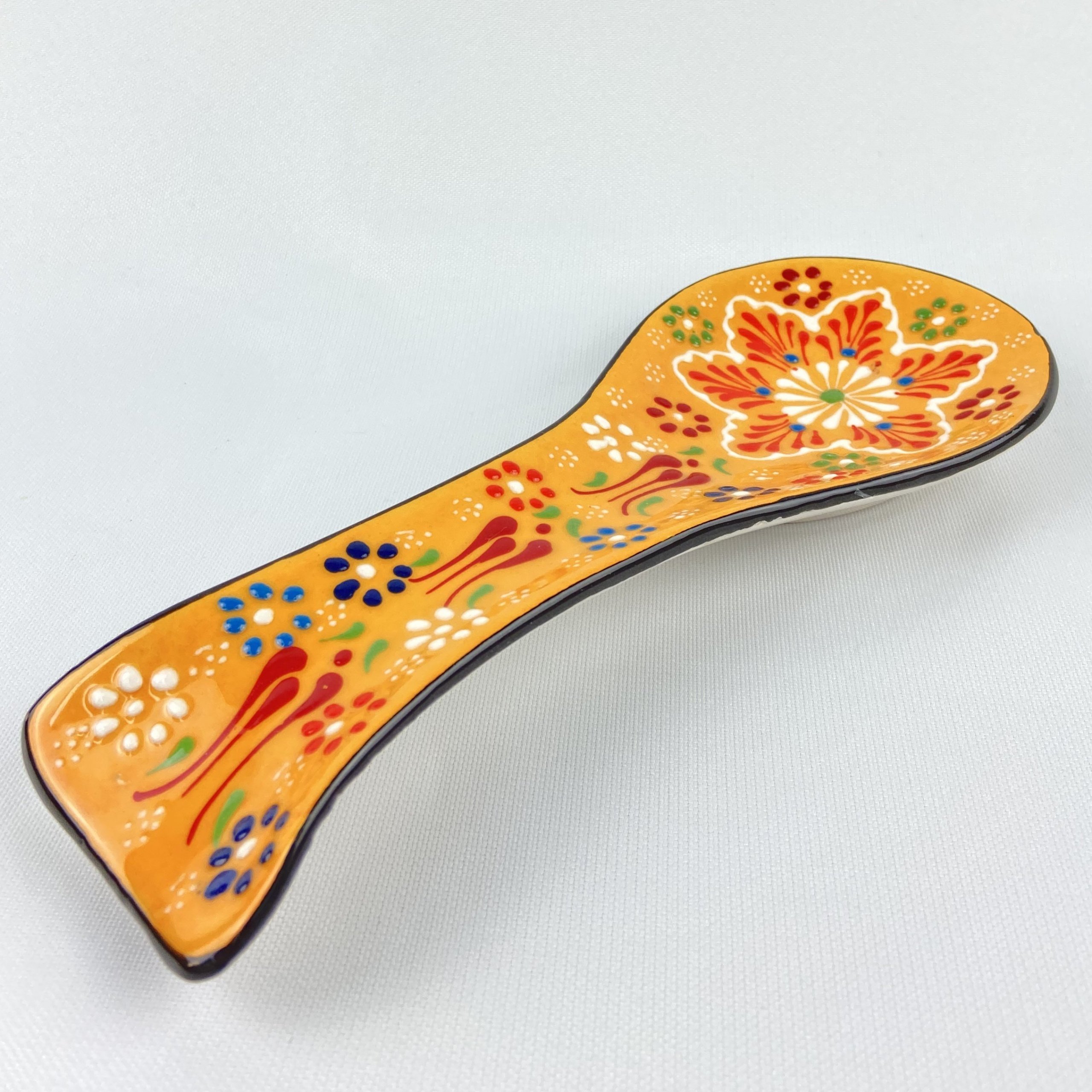 Floral-Spoon-Rest-Hand-Made-Ceramic-7 Floral Spoon Rest Hand Made Ceramic 7 Scaled