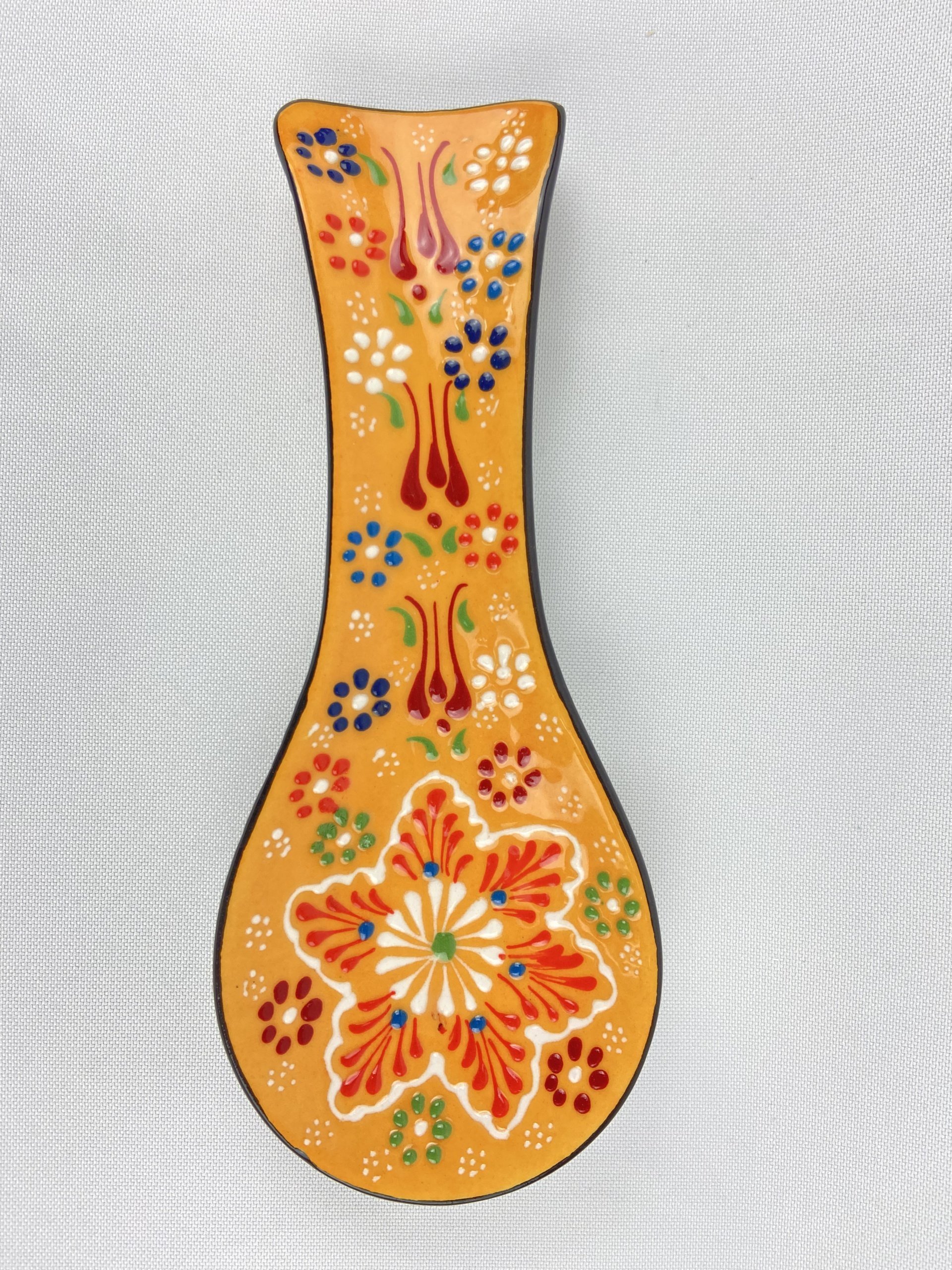 Floral-Spoon-Rest-Hand-Made-Ceramic-9 Floral Spoon Rest Hand Made Ceramic 9 Scaled