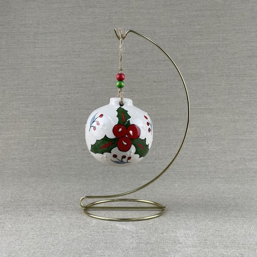 Holy Flower Ceramic Hand Made Christmas Ornament 1 Scaled