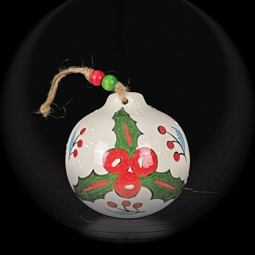 Holy Flower Ceramic Hand Made Christmas Ornament 2