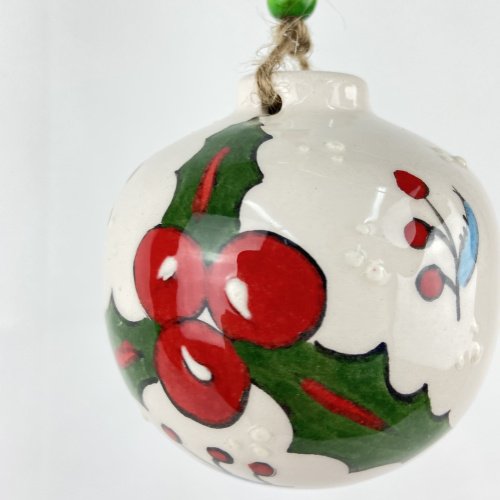 Holy Flower Ceramic Hand Made Christmas Ornament 3 Scaled