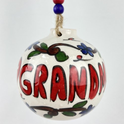 I Love Grandma Ceramic Hand Made Christmas Ornament 2 Scaled