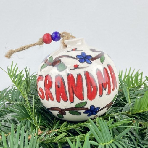 I Love Grandma Ceramic Hand Made Christmas Ornament 5 Scaled
