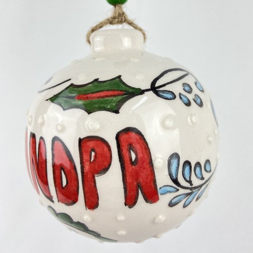 I Love Grandpa Ceramic Hand Made Christmas Ornament 2 Scaled