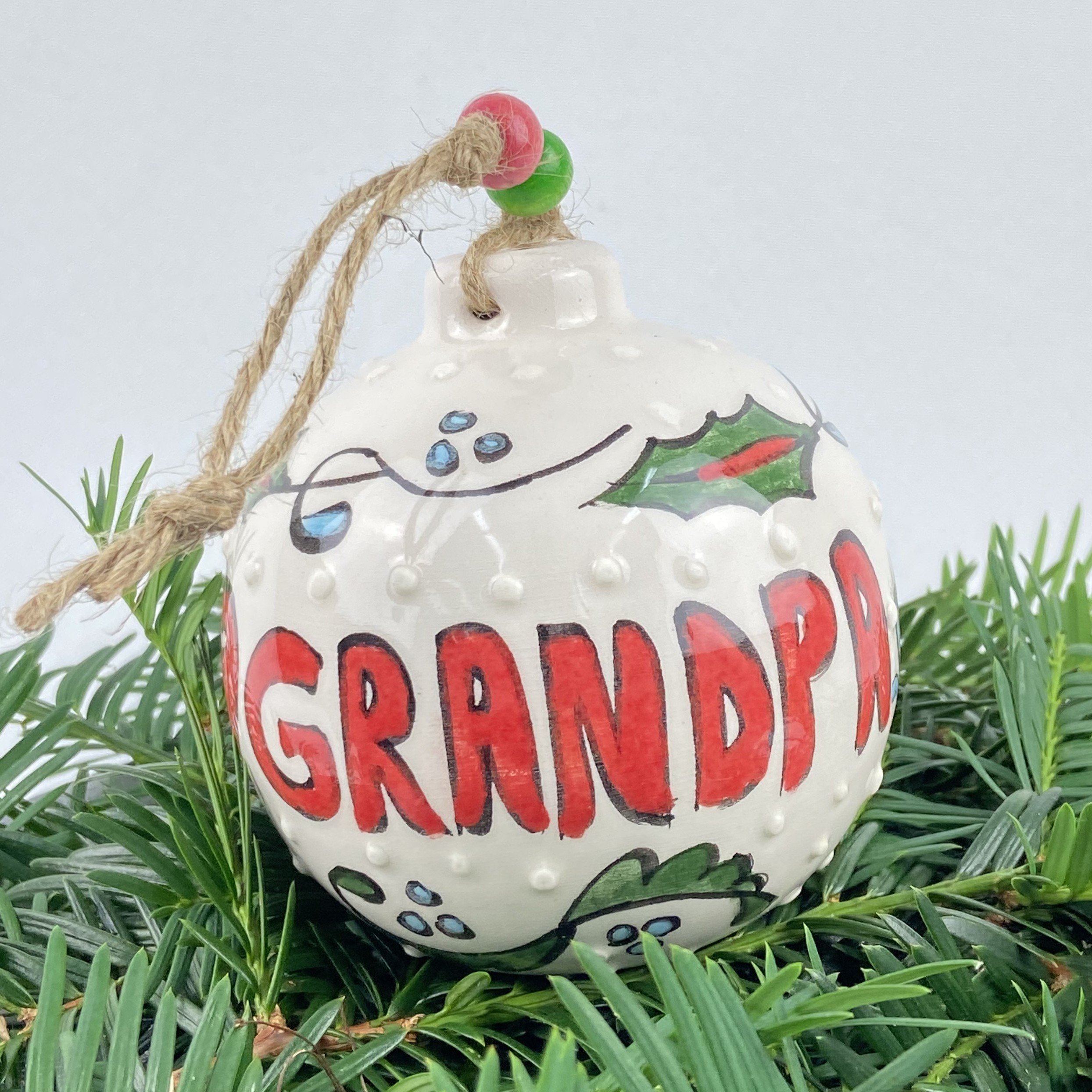 I-Love-Grandpa-Ceramic-Hand-Made-Christmas-Ornament-5 I Love Grandpa Ceramic Hand Made Christmas Ornament 5