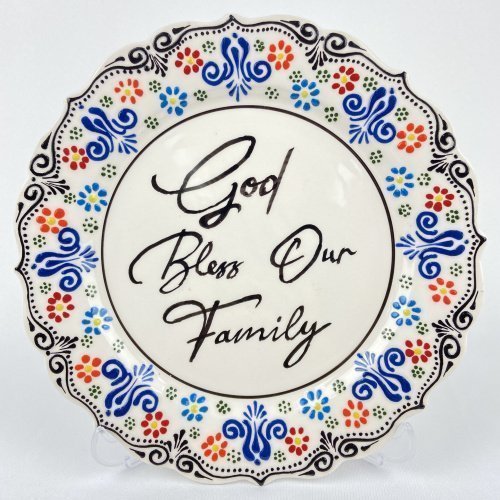 Joyful Colors Hand Made Ceramic Plate Blessing Series 6 Scaled