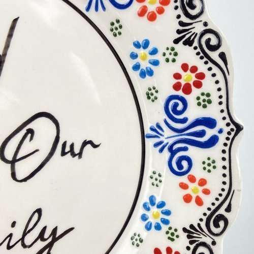 Joyful Colors Hand Made Ceramic Plate Blessing Series 7