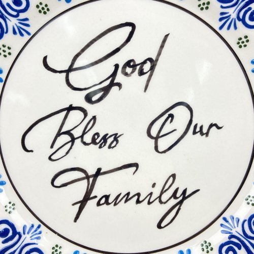 Joyful Colors Hand Made Ceramic Plate Blessing Series 8 Scaled